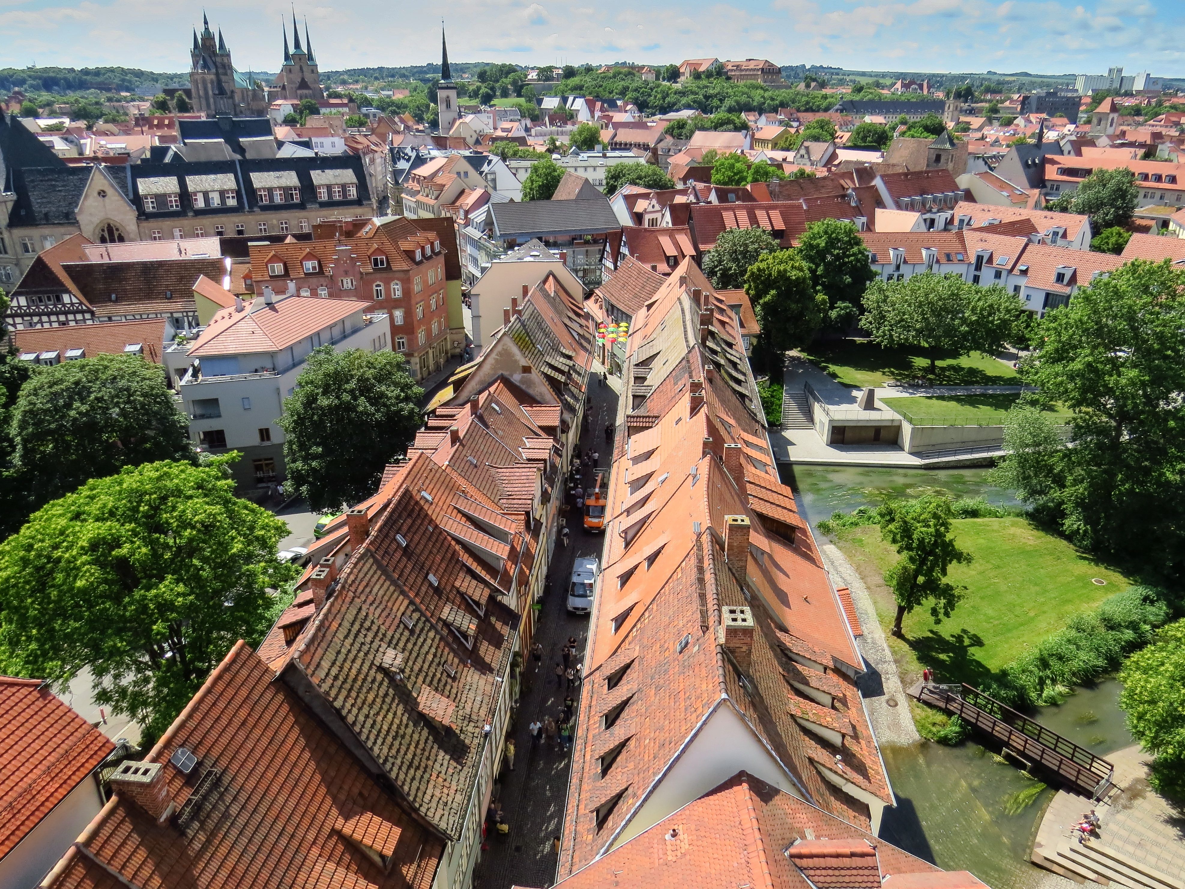 Die Krämerbrücke in Erfurt